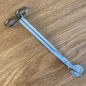 Candle wick trimmer, stainless steel, silver color